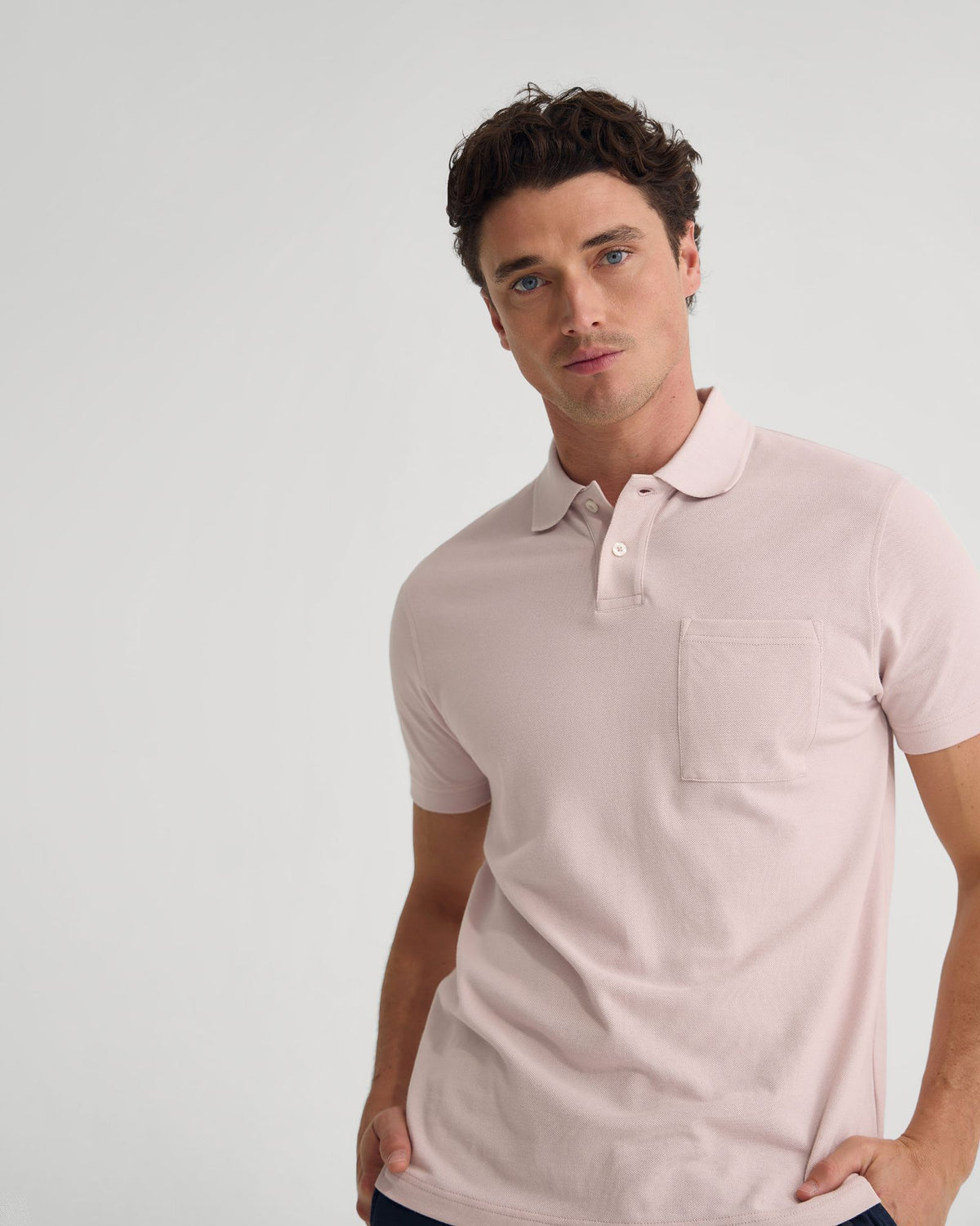 Theo Organic Cotton Pique Polo MENS KNITS