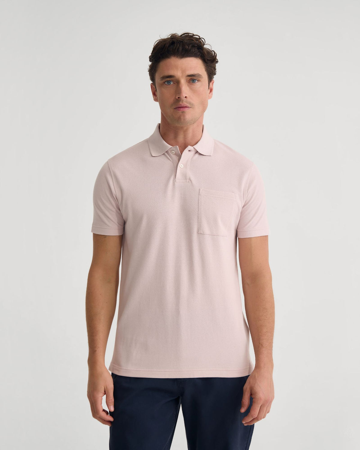 Theo Organic Cotton Pique Polo MENS KNITS