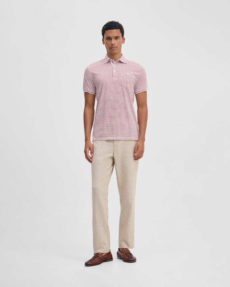 Milo Print Jersey Polo With Pocket MENS KNITS