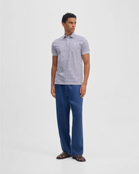 Milo Print Jersey Polo With Pocket MENS KNITS