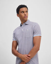 Milo Print Jersey Polo With Pocket MENS KNITS