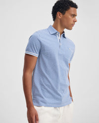 Milo Print Jersey Polo With Pocket MENS KNITS