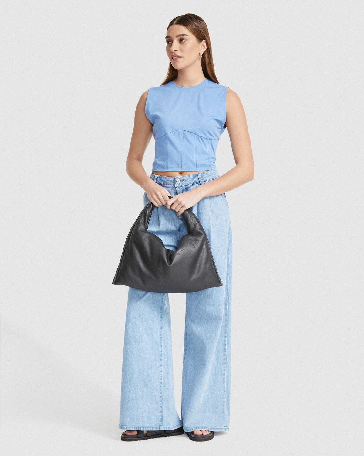 CORRIE CORSET DETAIL TOP WOMENS TOPS