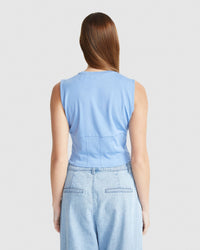 CORRIE CORSET DETAIL TOP WOMENS TOPS