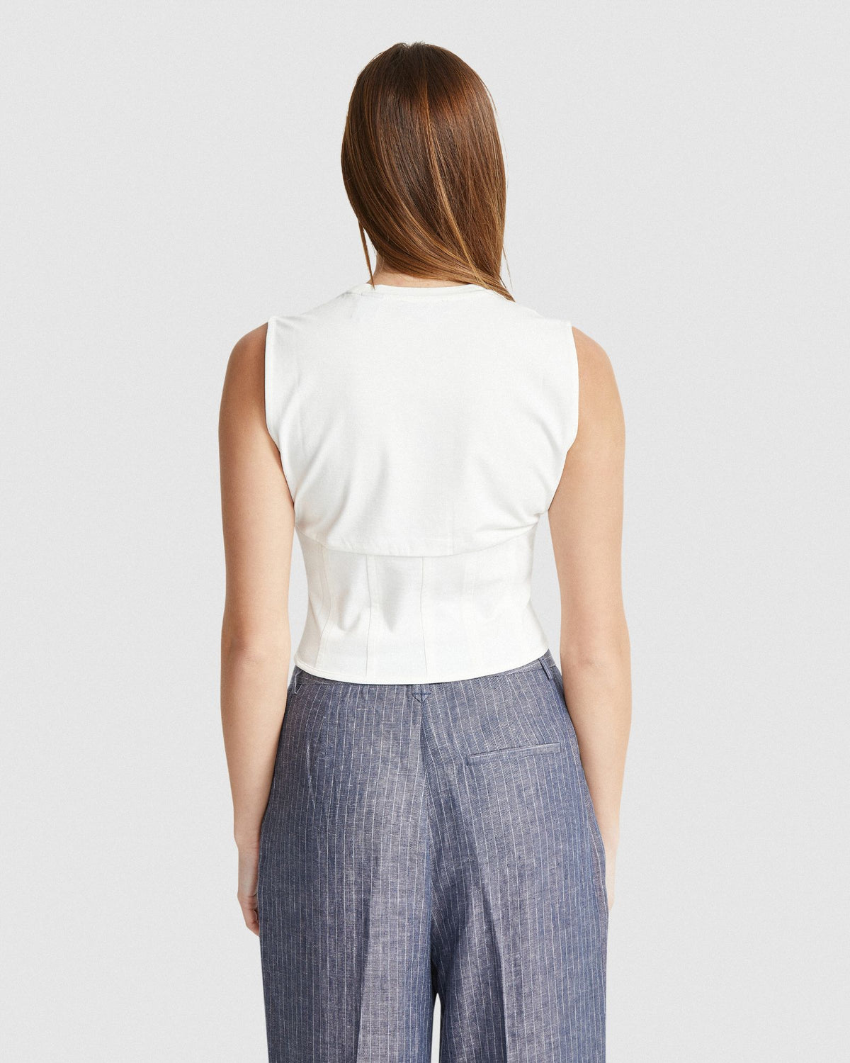 CORRIE CORSET DETAIL TOP WOMENS TOPS