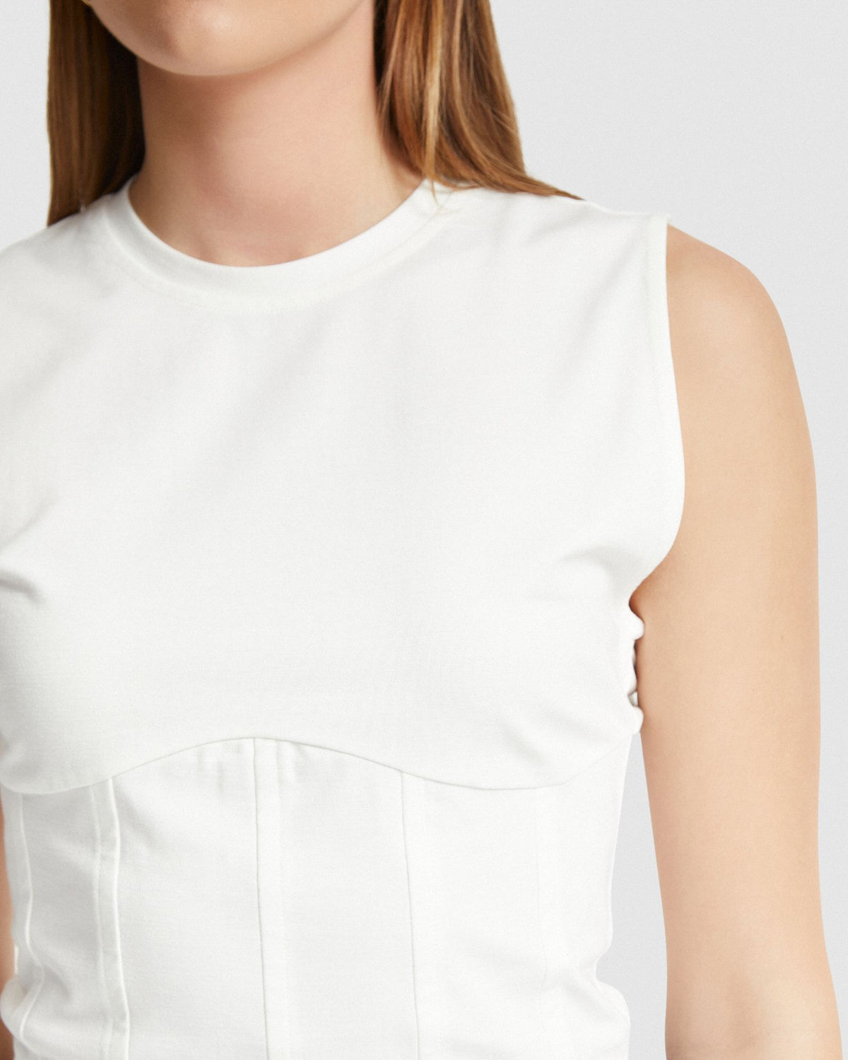 CORRIE CORSET DETAIL TOP WOMENS TOPS