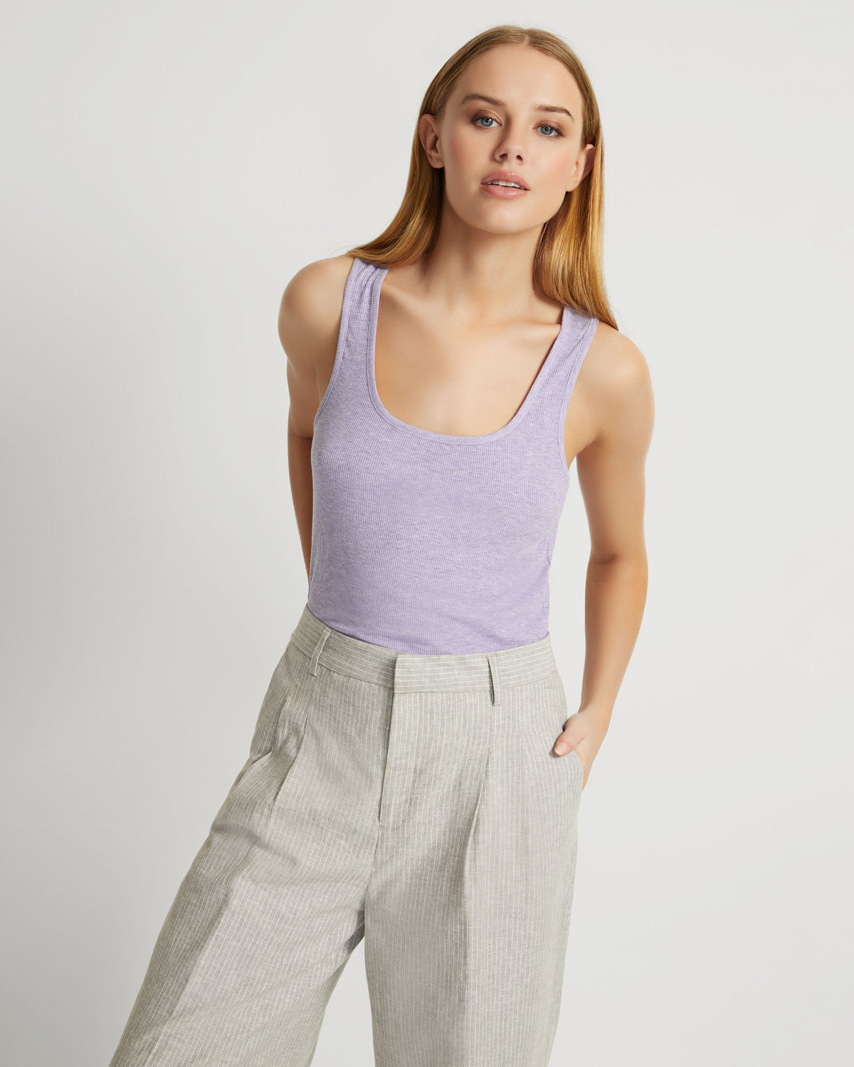 SANDY RIB TANK WOMENS TOPS