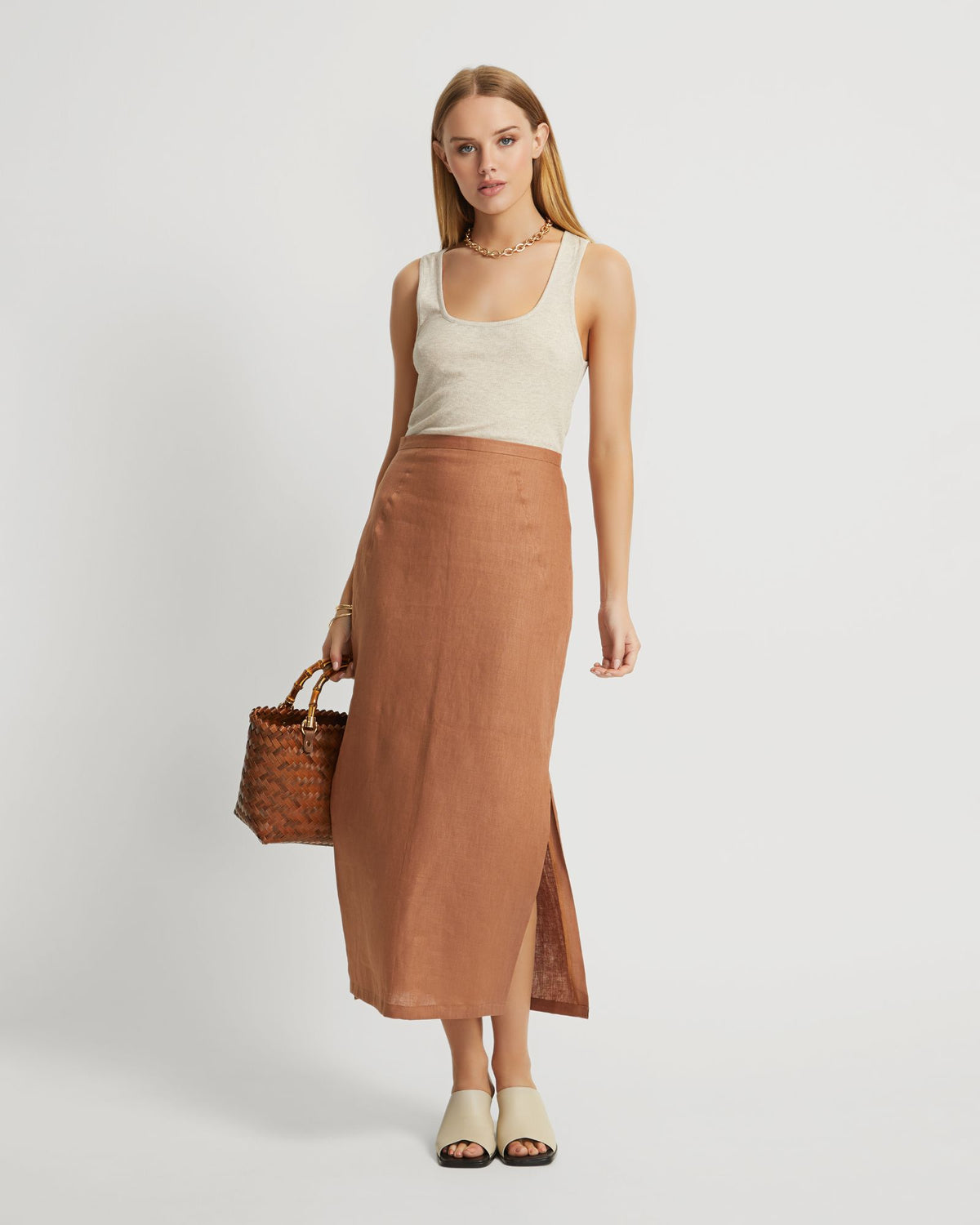 SANDY RIB TANK WOMENS TOPS