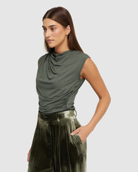 ASTRID JERSEY TOP WOMENS TOPS