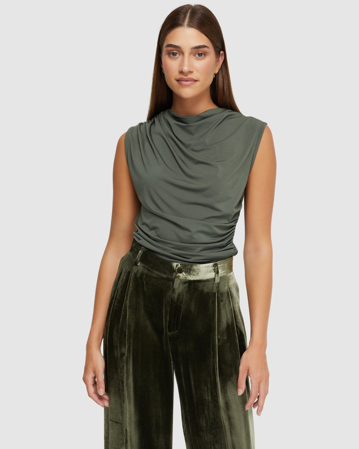 ASTRID JERSEY TOP WOMENS TOPS