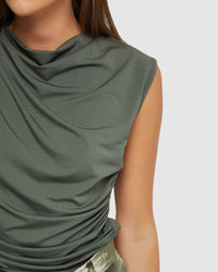 ASTRID JERSEY TOP WOMENS TOPS