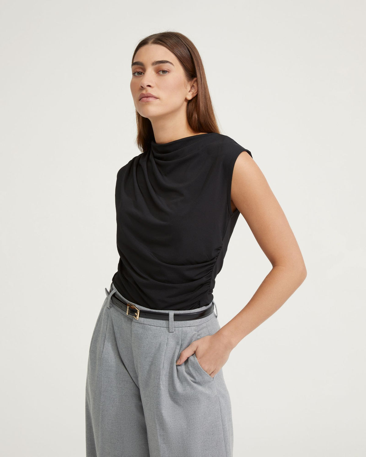 ASTRID JERSEY TOP WOMENS TOPS