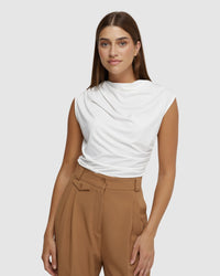 ASTRID JERSEY TOP WOMENS TOPS