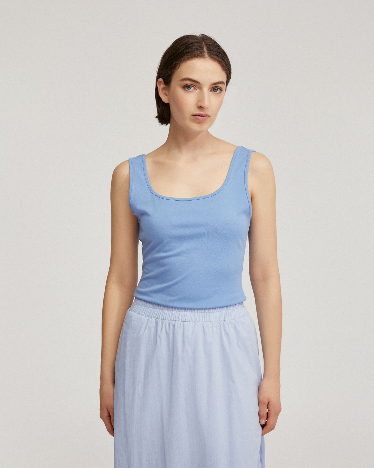 AGATHA SQUARE NECK TANK WOMENS TOPS