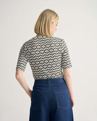 Imogen Printed Jersey Top WOMENS TOPS