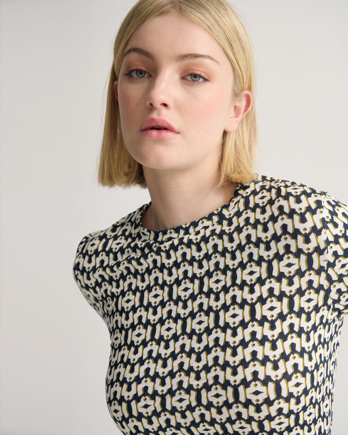 Imogen Printed Jersey Top WOMENS TOPS