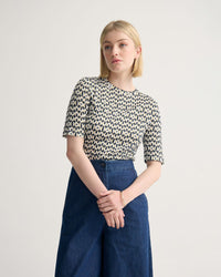 Imogen Printed Jersey Top WOMENS TOPS
