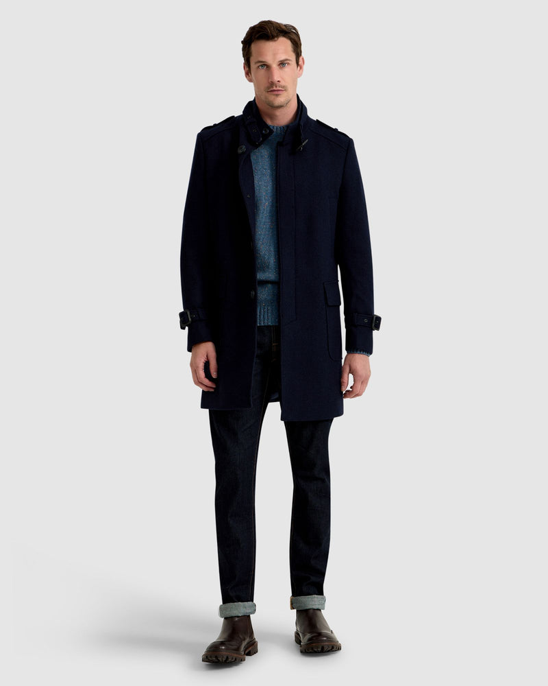 ROGER WOOL RICH OVERCOAT MENS JACKETS AND COATS