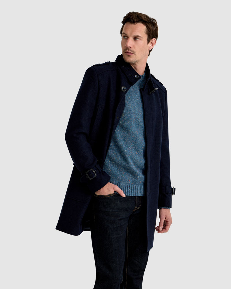 ROGER WOOL RICH OVERCOAT MENS JACKETS AND COATS