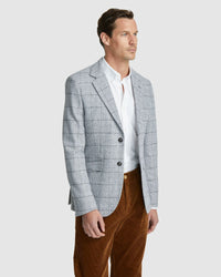BLAKE WOOL BLEND CHECK BLAZER MENS JACKETS AND COATS