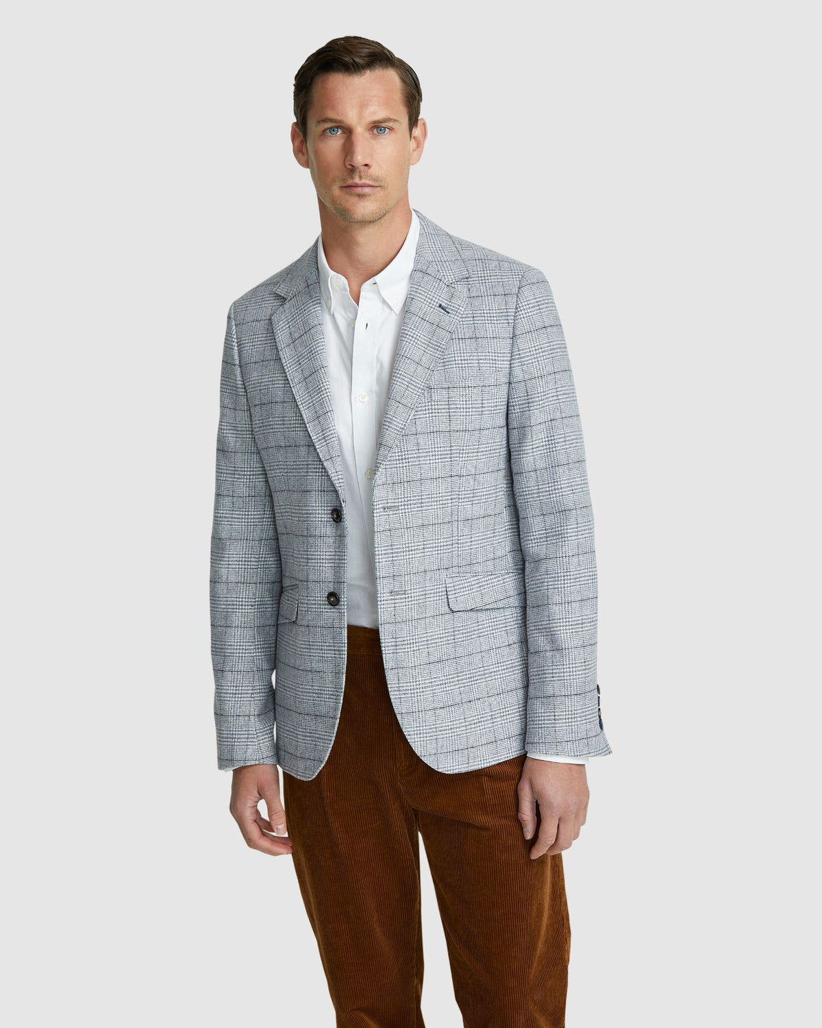 BLAKE WOOL BLEND CHECK BLAZER MENS JACKETS AND COATS