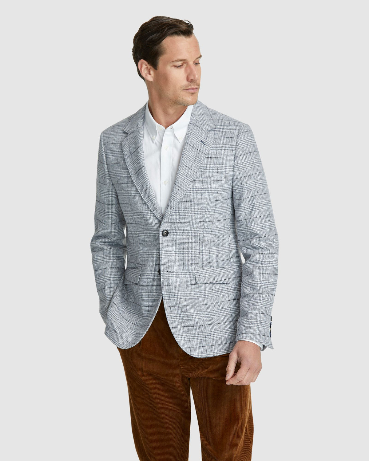 BLAKE WOOL BLEND CHECK BLAZER MENS JACKETS AND COATS
