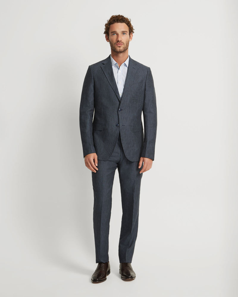 BYRON HALF LINED LINEN JACKET - AVAILABLE ~ 1-2 weeks MENS JACKETS AND COATS