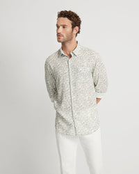 HOLLOWAY LINEN BLEN PRINTED SHIRT MENS SHIRTS