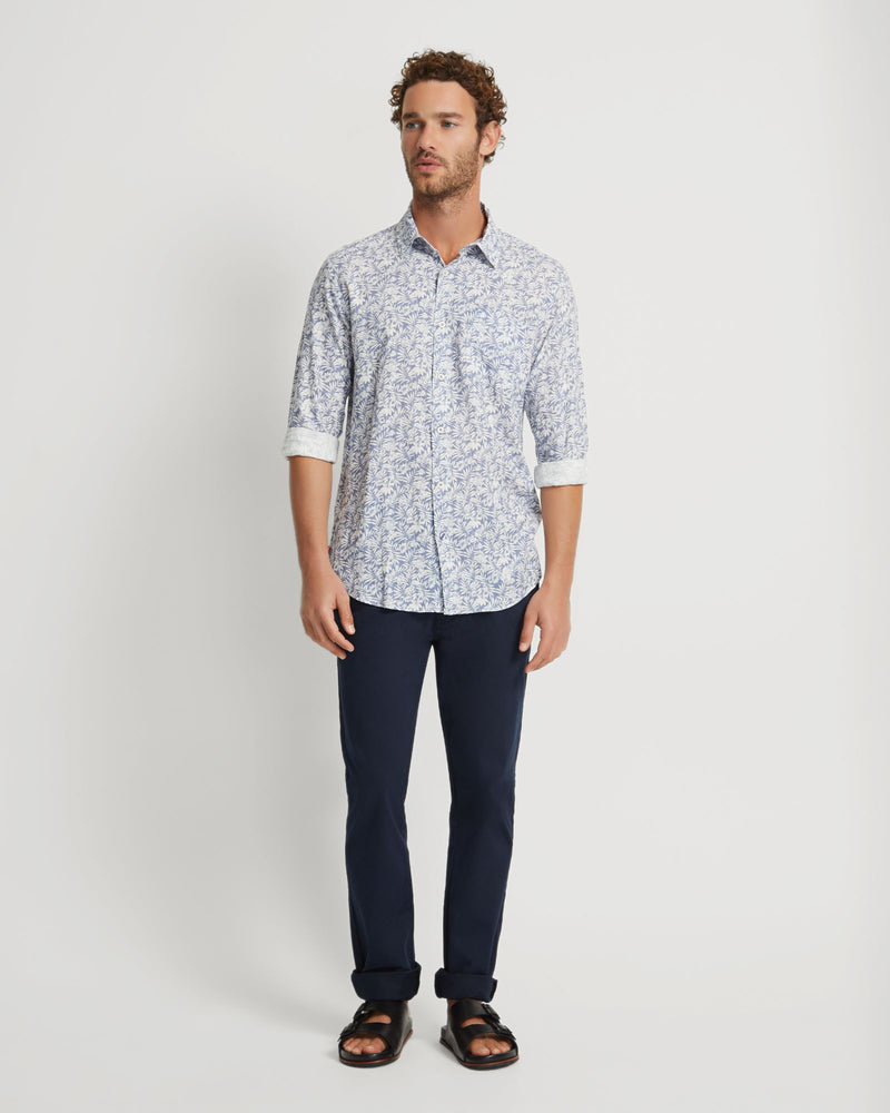 HOLLOWAY LINEN BLEND PRINTED SHIRT MENS SHIRTS