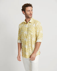 HOLLOWAY LINEN BLEND PRINTED SHIRT MENS SHIRTS