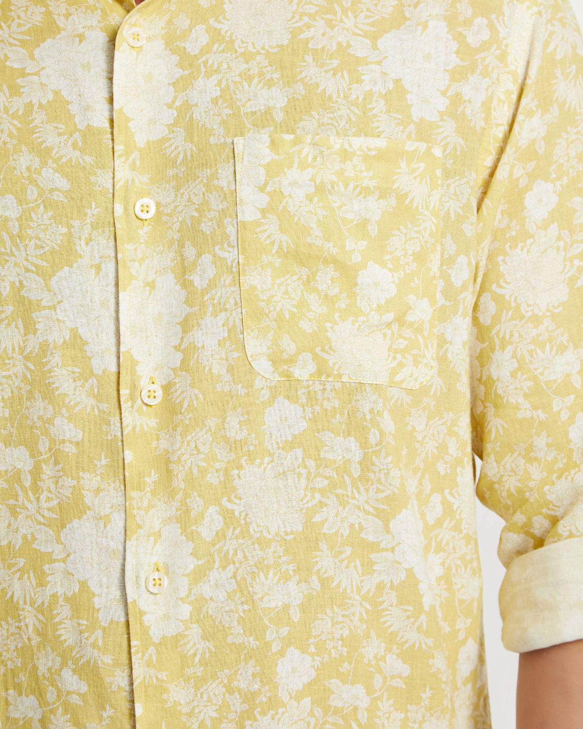 HOLLOWAY LINEN BLEND PRINTED SHIRT MENS SHIRTS