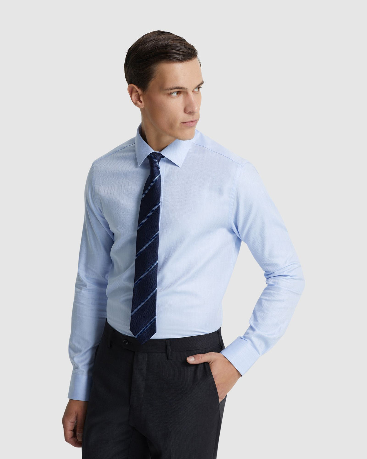 BECKTON DOBBY SHIRT MENS SHIRTS