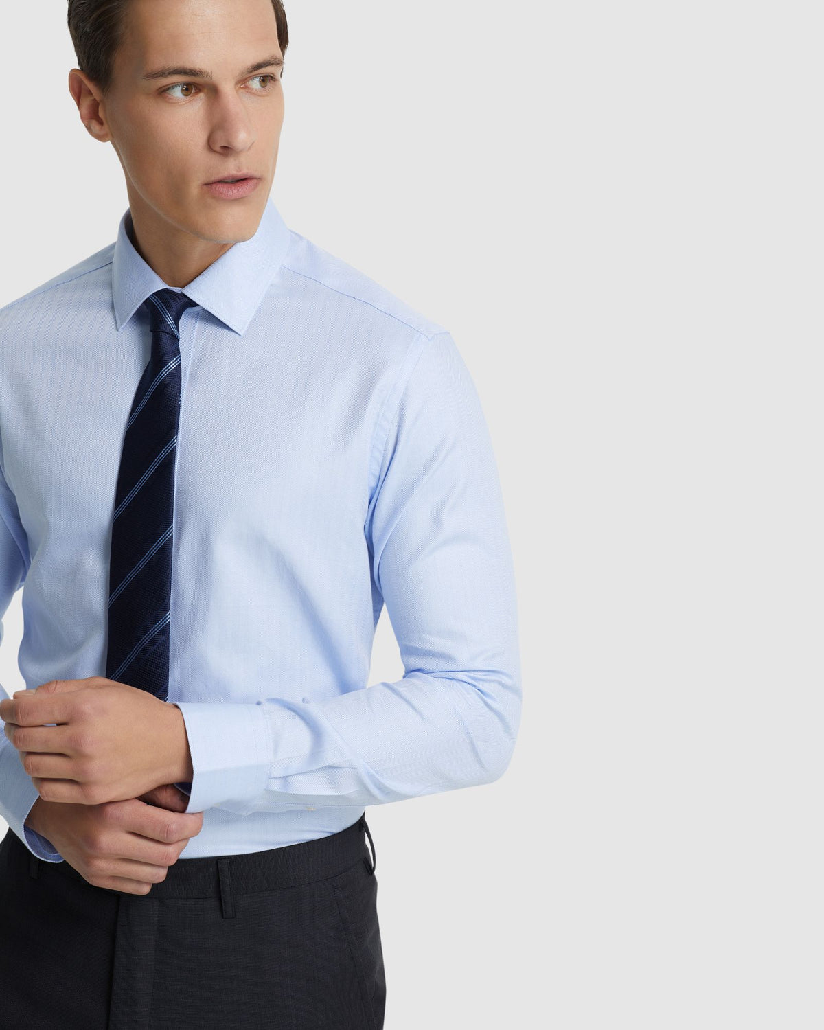 BECKTON DOBBY SHIRT MENS SHIRTS