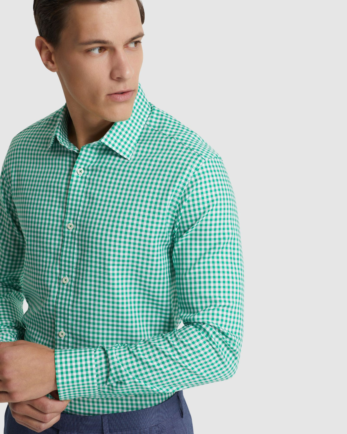 BECKTON GINGHAM CHECK SHIRT MENS SHIRTS