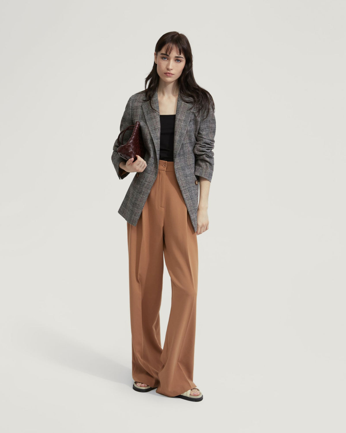 AVERY WOOL BLEND CHECK BLAZER - AVAILABLE ~ 1-2 weeks WOMENS SUITS JKTS COATS