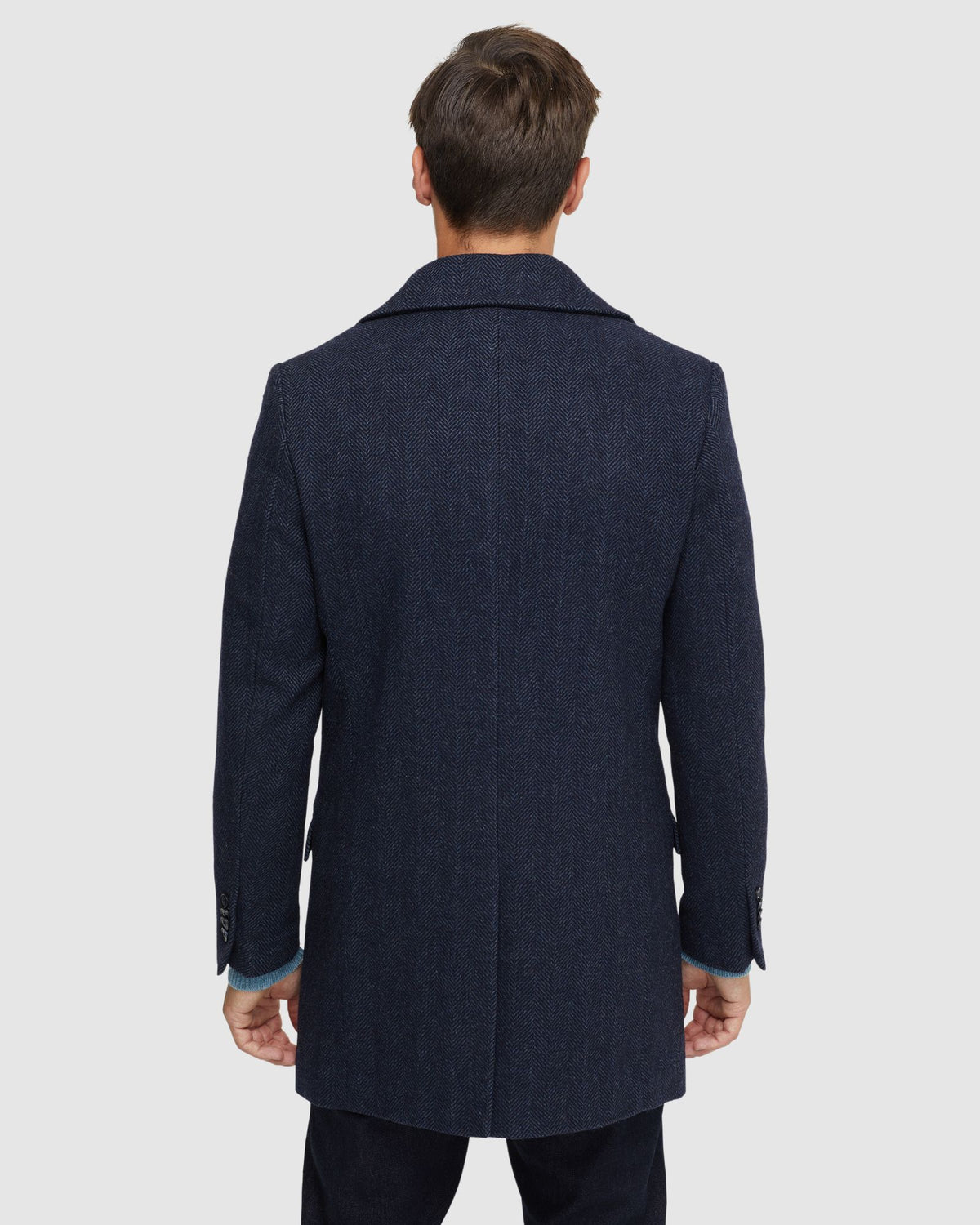 MASON HERRINGBONE WOOL RICH COAT MENS JACKETS AND COATS