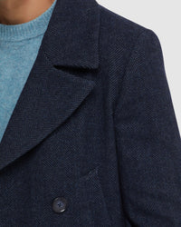 MASON HERRINGBONE WOOL RICH COAT MENS JACKETS AND COATS