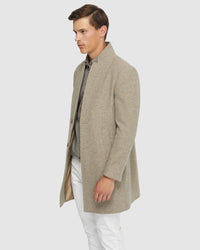 AUSTIN HERRINGBONE WOOL RICH COAT MENS JACKETS AND COATS