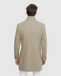 AUSTIN HERRINGBONE WOOL RICH COAT MENS JACKETS AND COATS