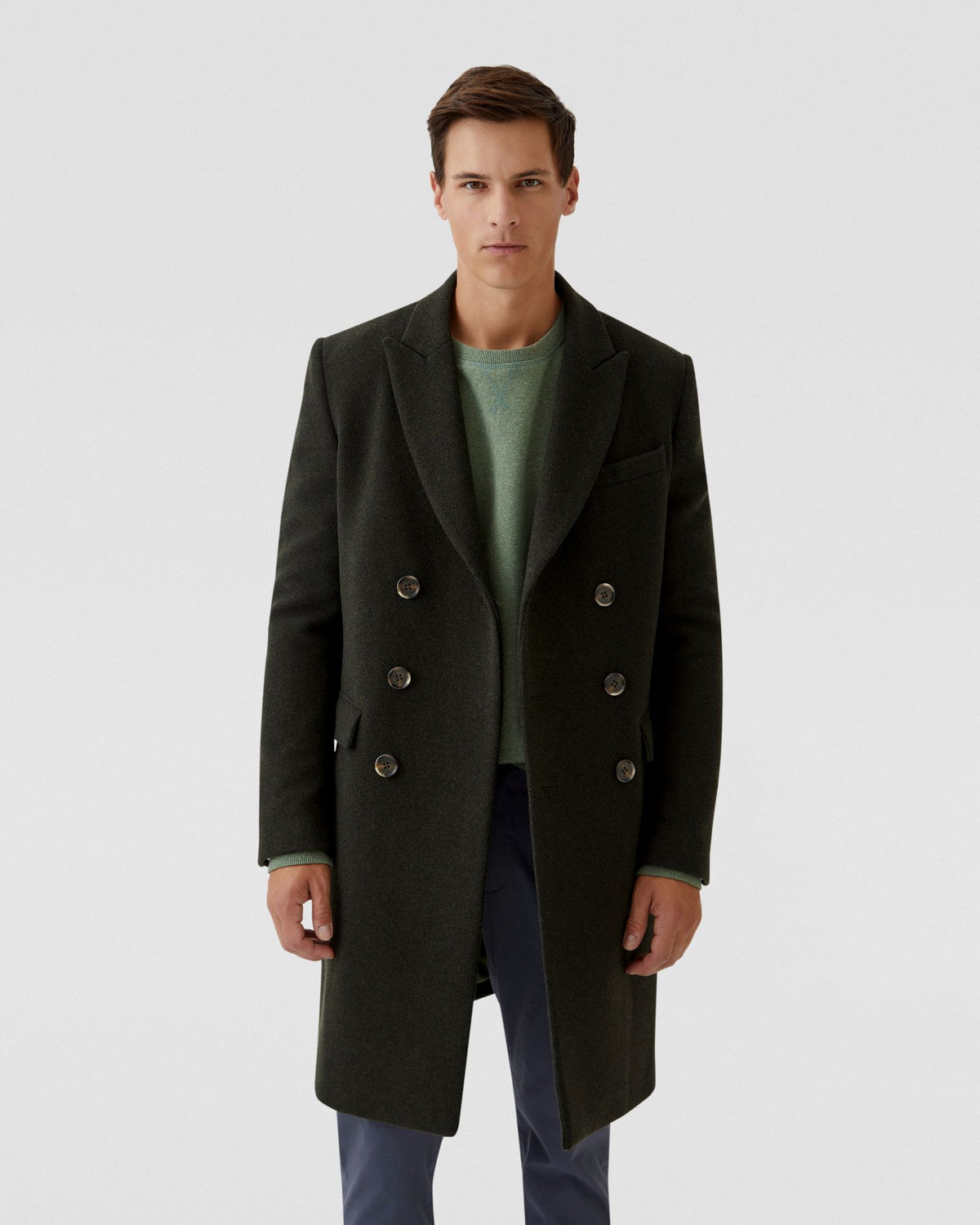 Atticus Wool Rich Twill Coat