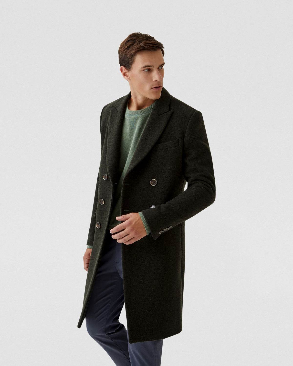 Atticus Wool Rich Twill Coat