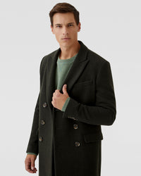 Atticus Wool Rich Twill Coat