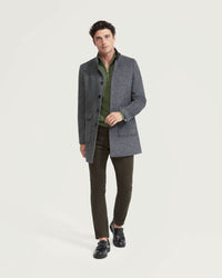 Wilson Wool Blend Twill Overcoat