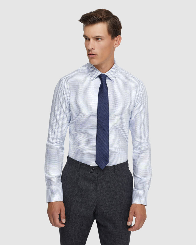 BECKTON SMALL CHECK COTTON SHIRT MENS SHIRTS