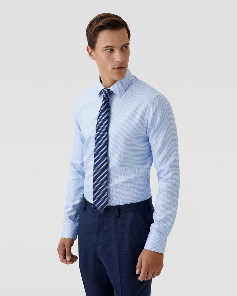 BECKTON COTTON DOBBY SHIRT MENS SHIRTS