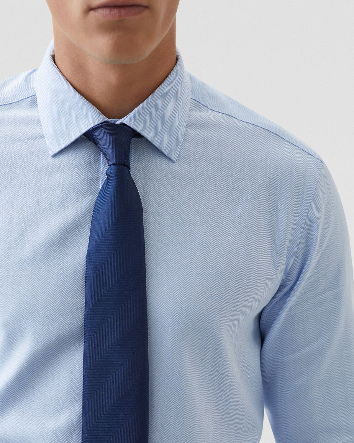 BECKTON HERRINGBONE COTTON SHIRT MENS SHIRTS