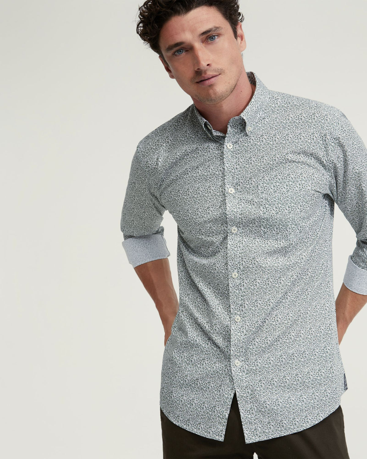 UXBRIDGE PRINTED COTTON SHIRT MENS SHIRTS