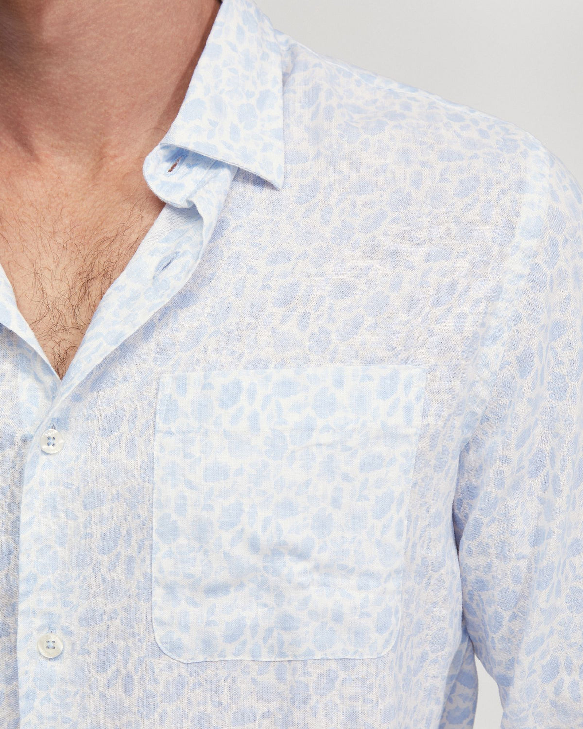 Holloway Linen Blend Printed Shirt MENS JACKETS AND COATS