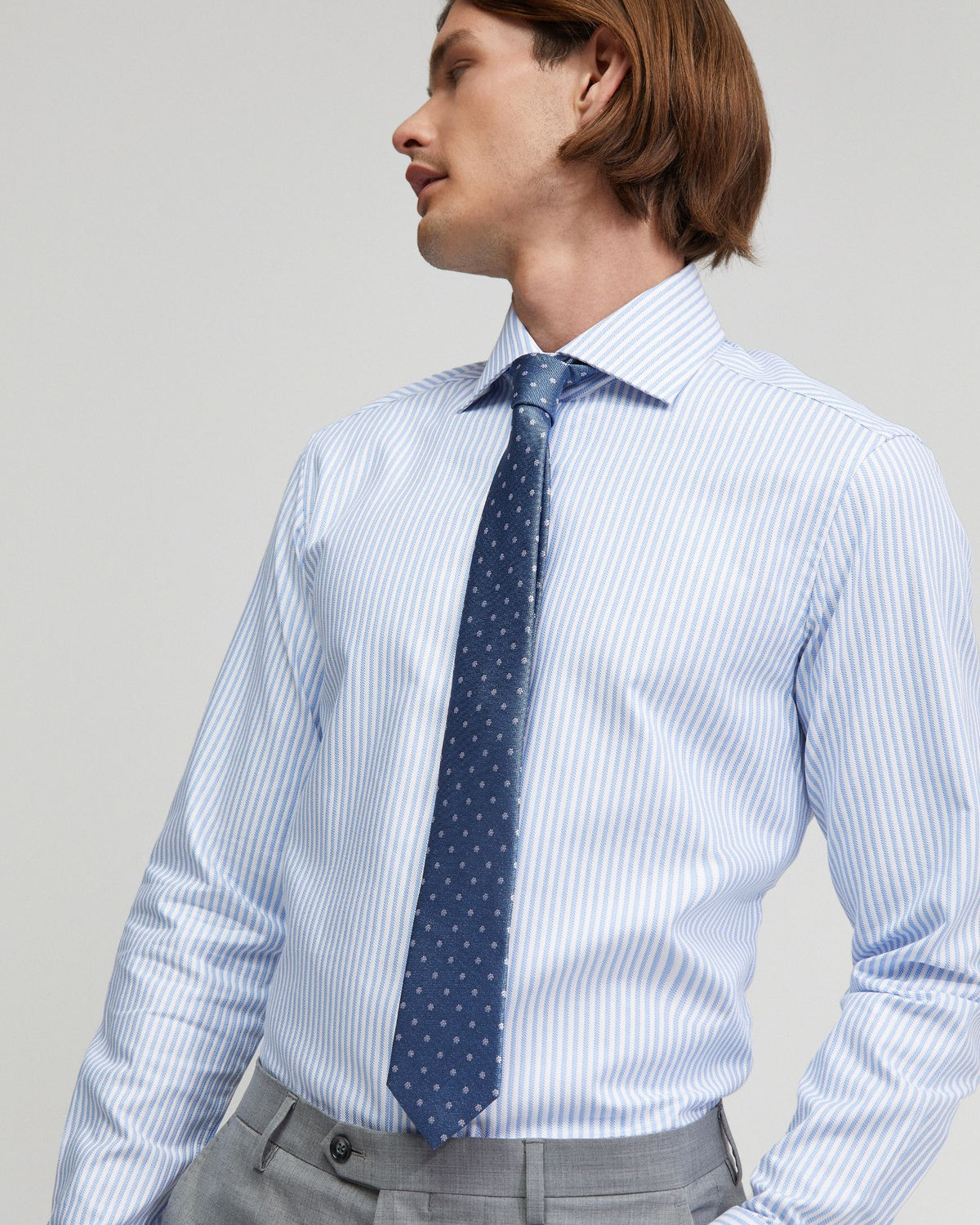 Trafalgar Cotton Striped Shirt MENS SHIRTS