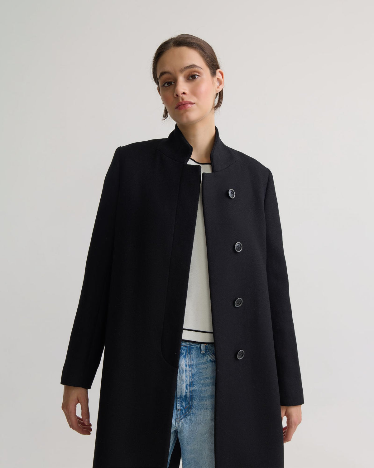 Olive Wool Coat - Available ~ 1-2 weeks WOMENS SUITS JKTS COATS